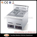 Commercial Stainless Steel Double Tank Gas Deep Fryer